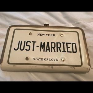 Just Married clutch